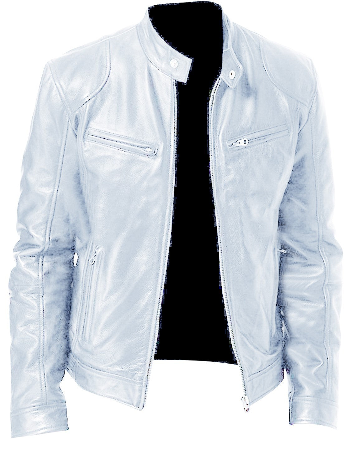 Gentleman's Leather Zipper Cardigan Jacket