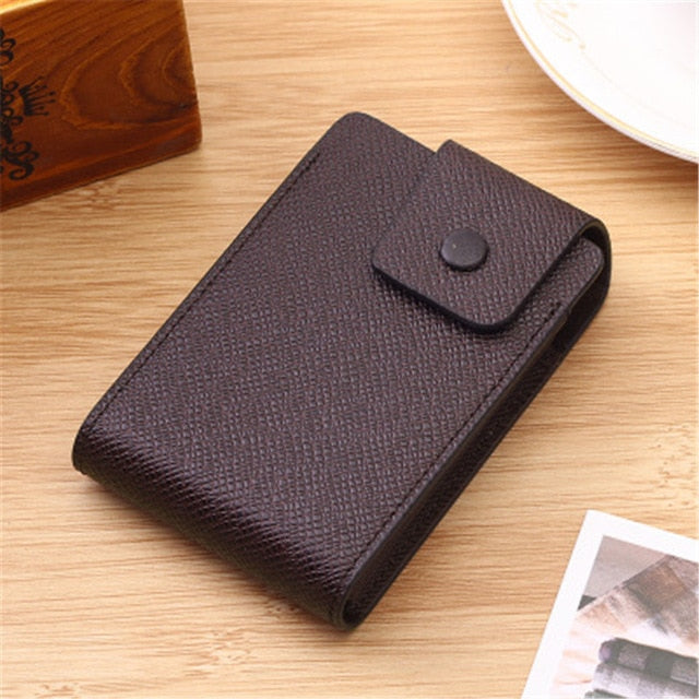 Multi-Function Leather Pocket Storage Bag Organizer Mini Card Wallet