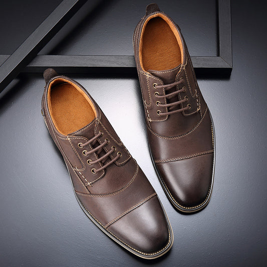 Leather Lace-Up Dress shoes