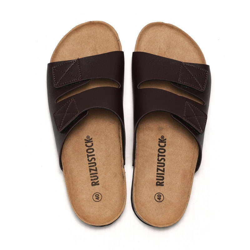 Leather Cork Summer Sandals