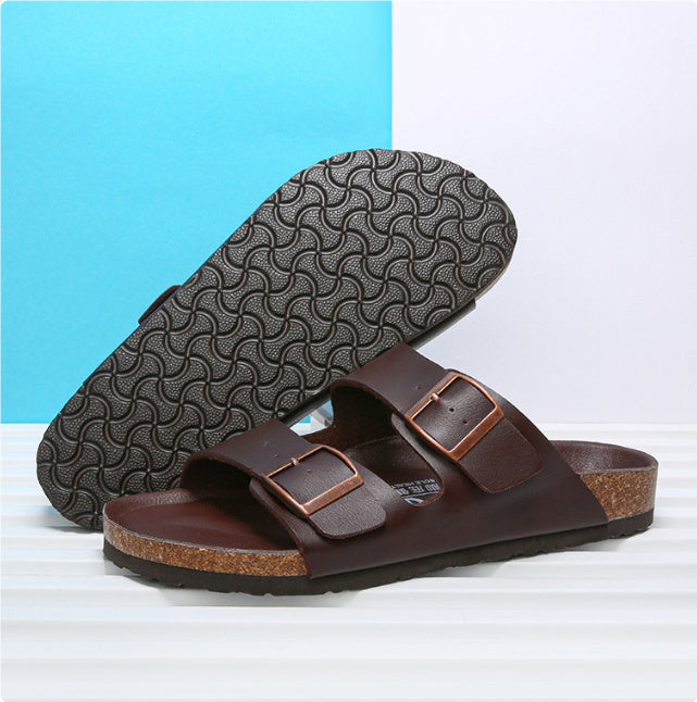 Leather Outdoor Slippers Summer New Sandals