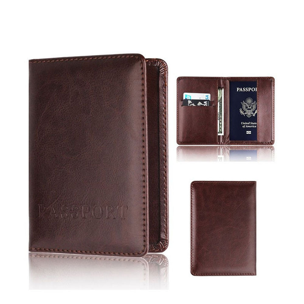 RFID Blocking Passport Cover Travel Credit Card Holder Case
