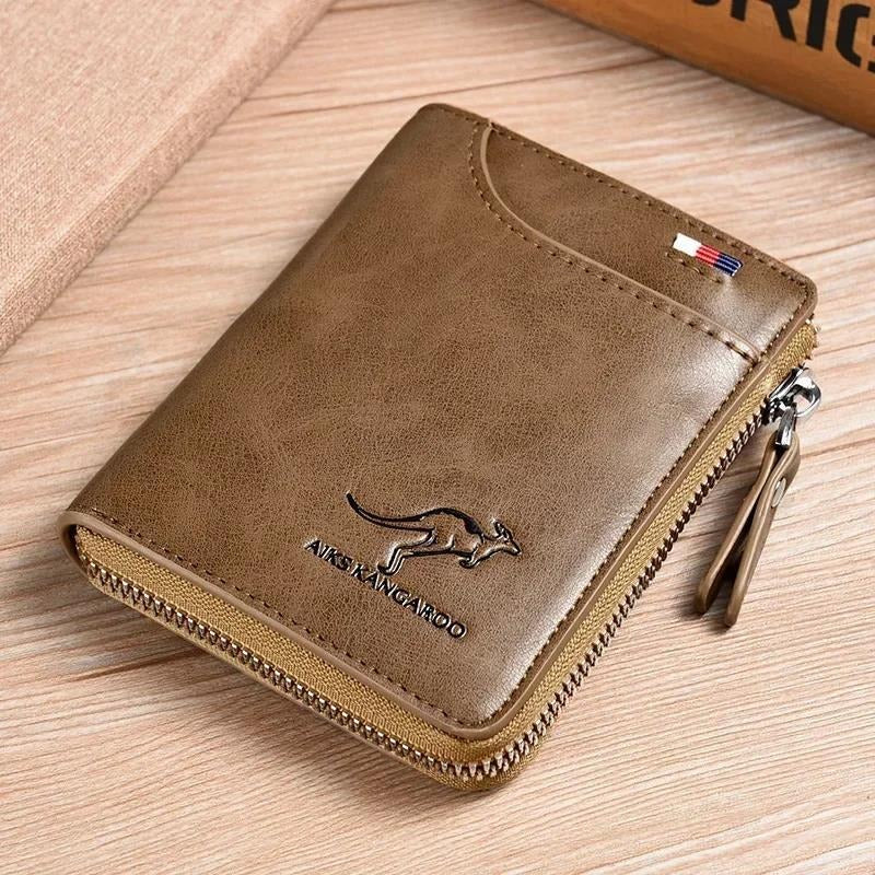 Protected Leather Wallet Vintage Short Purse