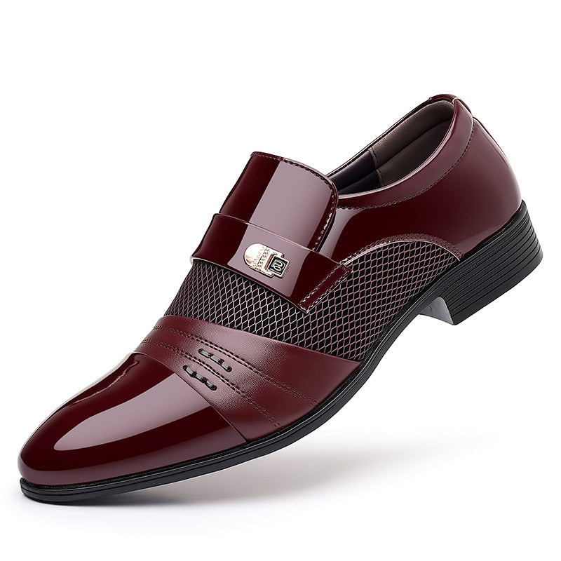 Leather Business and Casual Fashion Patchwork Shoes