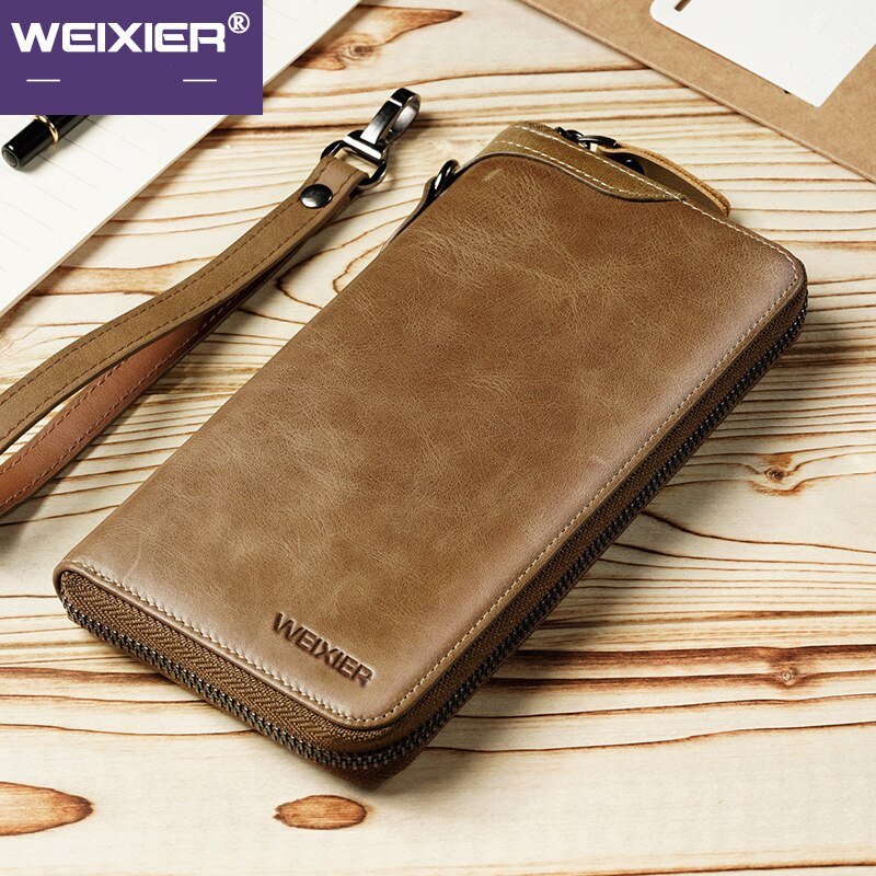 Vintage Fashion Long Style Split Soft Leather Wallet