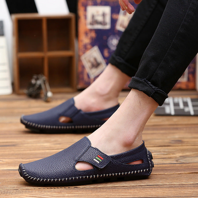 Peas Lazy Leather Shoes