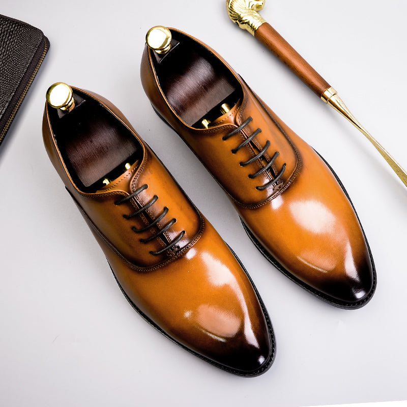 Formal Genuine Leather Oxford Wedding Brogues Shoes