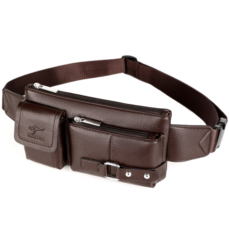 Leather Waist Travel Bag Fanny Pack Chest Bag
