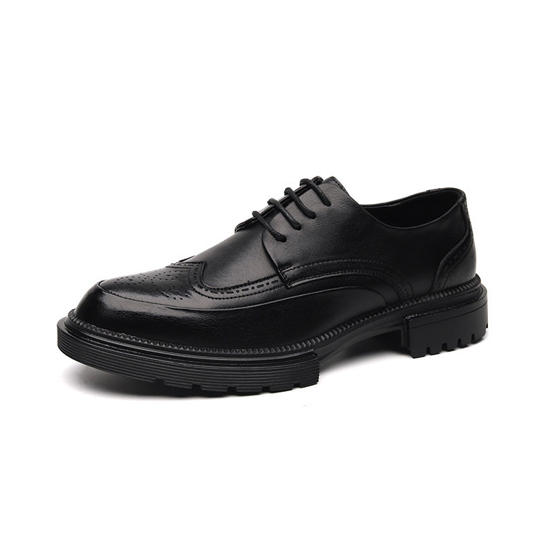 Casual Brogue Platform Leather Shoes