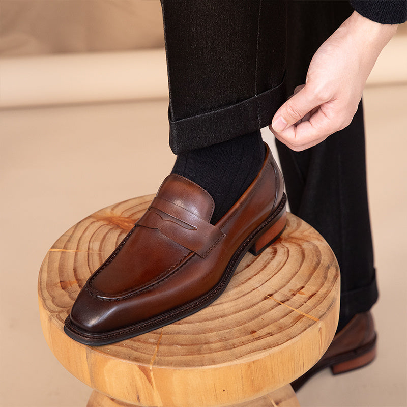 Outdoor Leisure or Business Leather Shoes