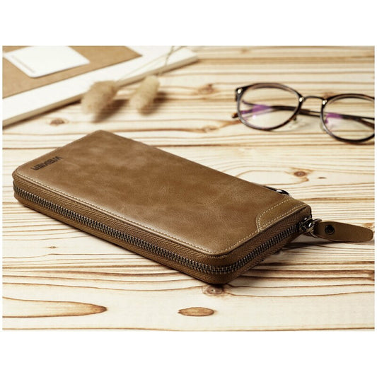 Vintage Fashion Long Style Split Soft Leather Wallet