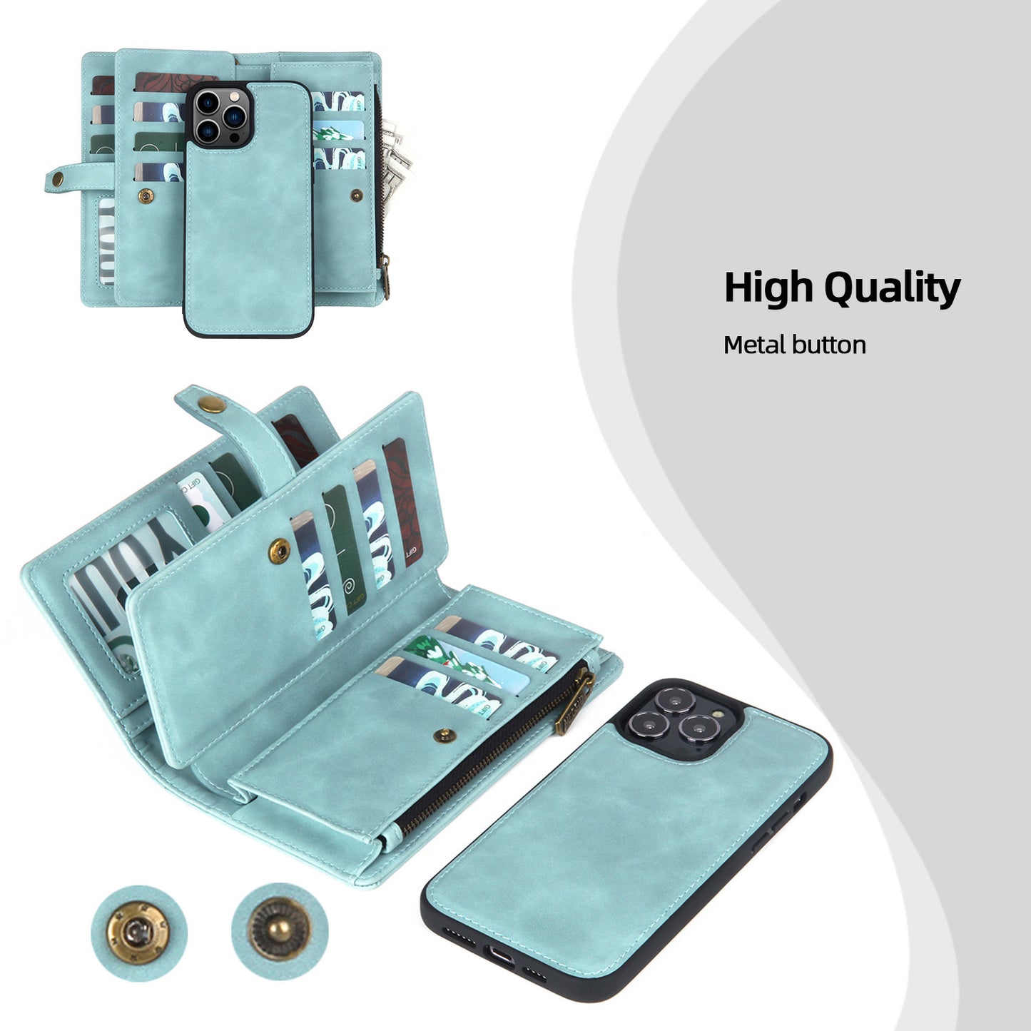 iPhone Leather Multifunctional Flip Case