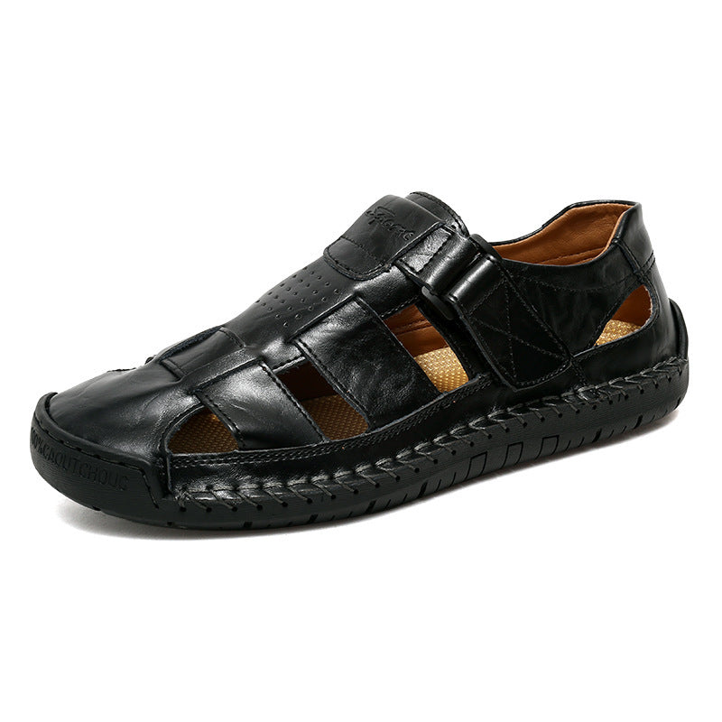 Handmade Stitching Leather Casual Beach Sandals