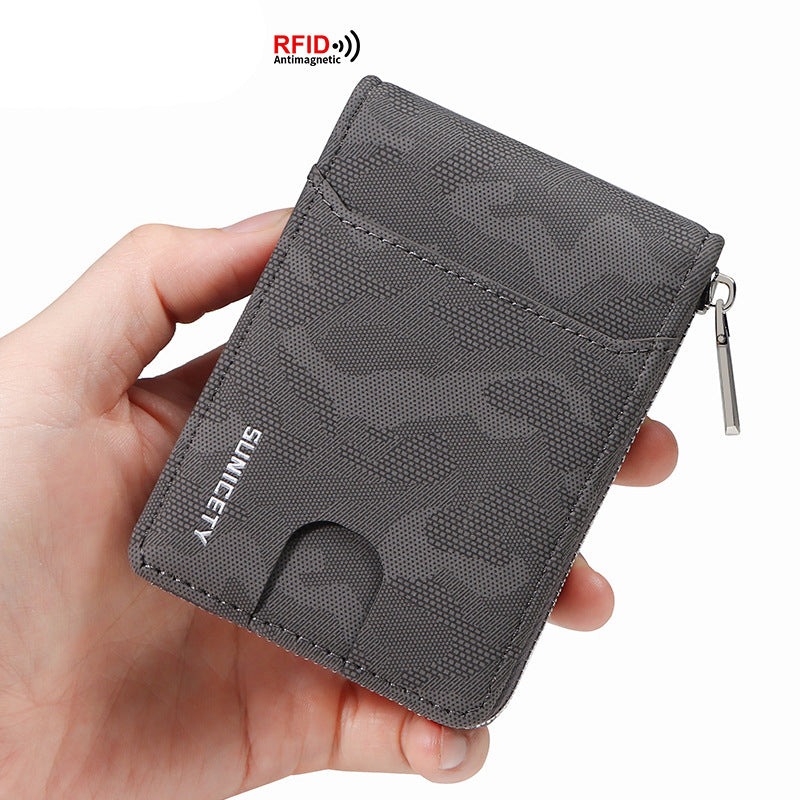 RFID Zipper Large Capacity Certificate Credit Multi Card
