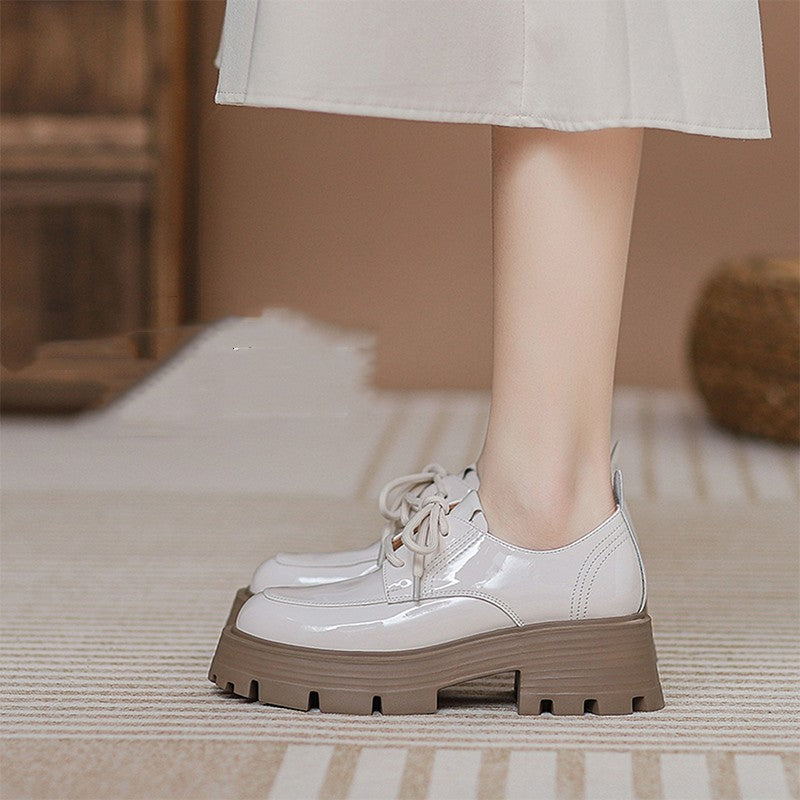 British Style Lace Up Leather Shoes
