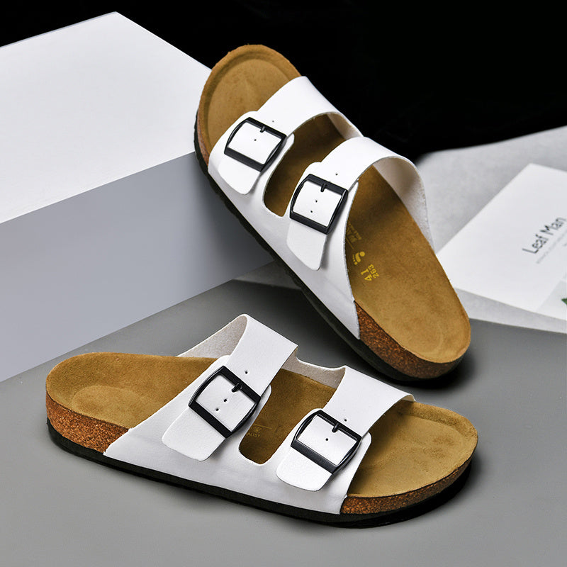 Leather Outdoor Slippers Summer New Sandals