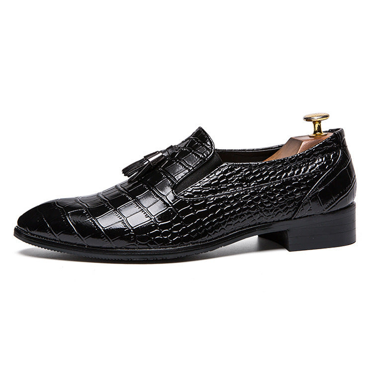Pointed Leather Casual Shoes