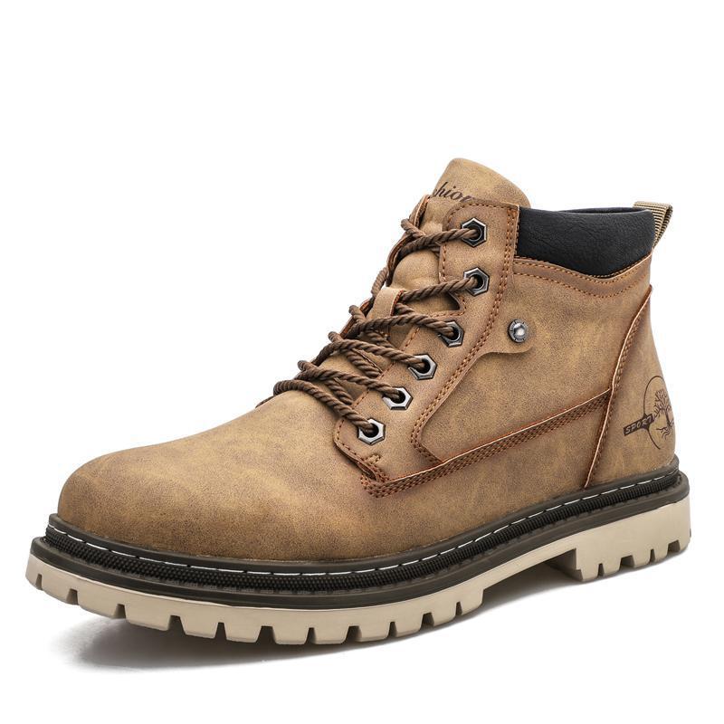 Casual High Top Leather Tooling Shoes