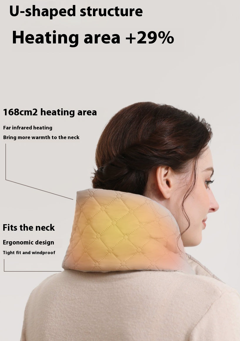 Electric USB Heating Thermal Scarf 3 Gear Pads Neck Brace