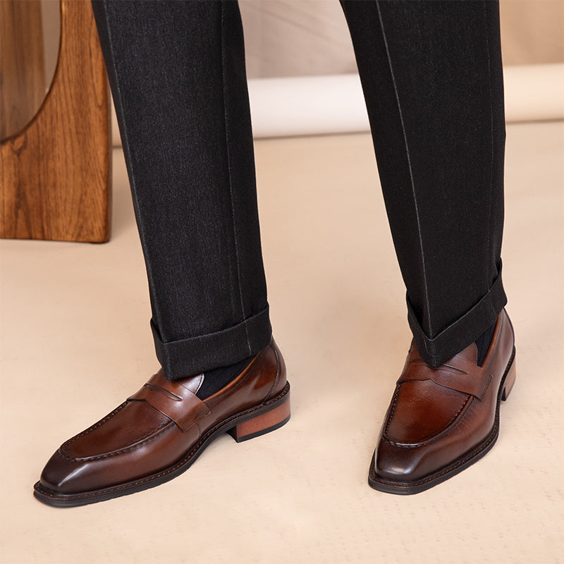 Outdoor Leisure or Business Leather Shoes