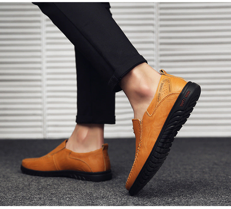 Casual Soft Sole Korean Fashion Leather Shoes