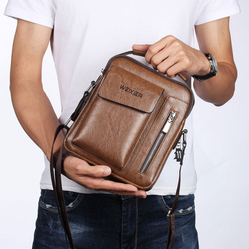 Casual Vintage Leather Shoulder Bag