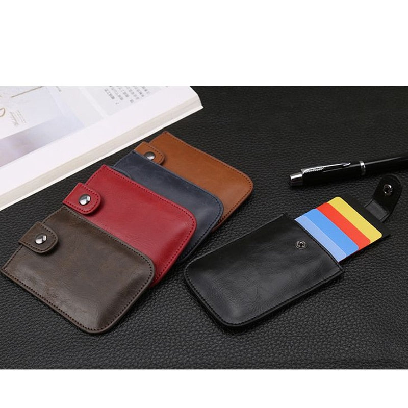 RFID Leather Slim Card Holder