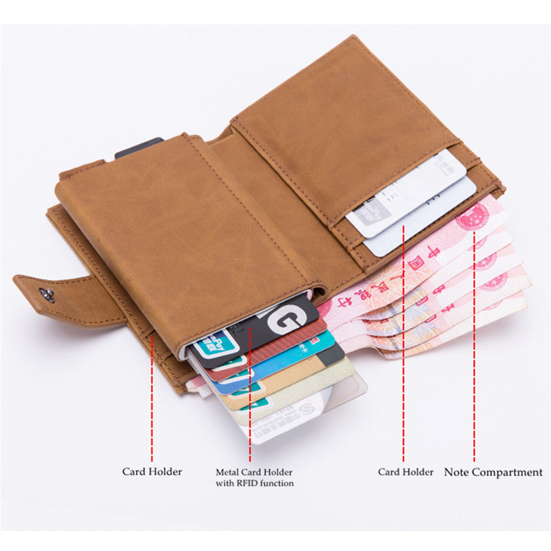 RFID Card Holder And Minimalist Wallet Metal Single Box Aluminium Blocking Holder for Cards
