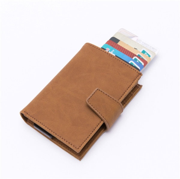 RFID Card Holder And Minimalist Wallet Metal Single Box Aluminium Blocking Holder for Cards