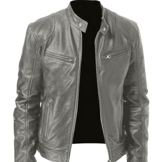 Leather Slim Jacket