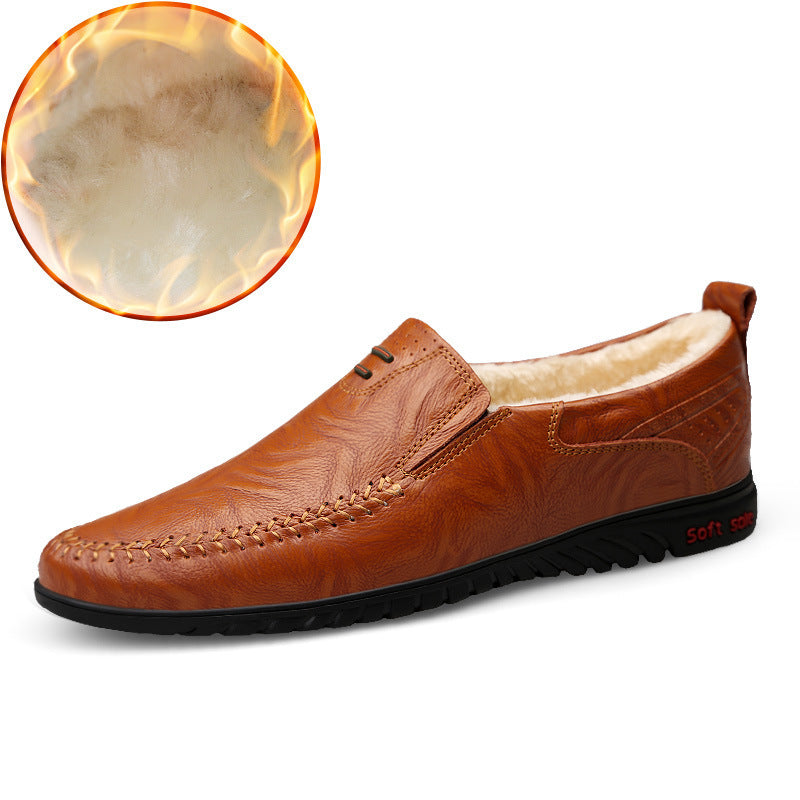 Casual Soft Sole Korean Fashion Leather Shoes