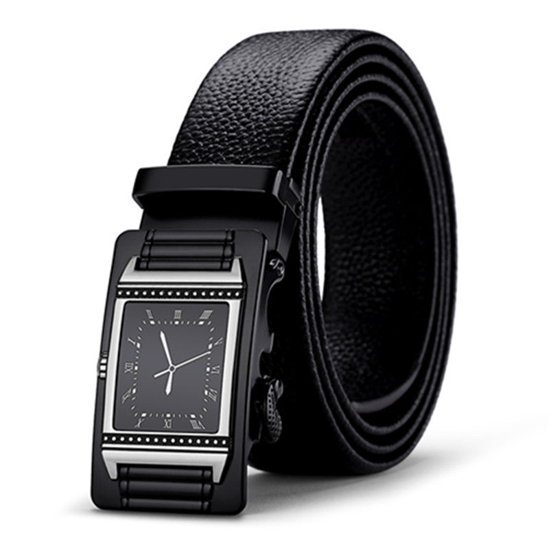 Leather Automatic Buckle Belt