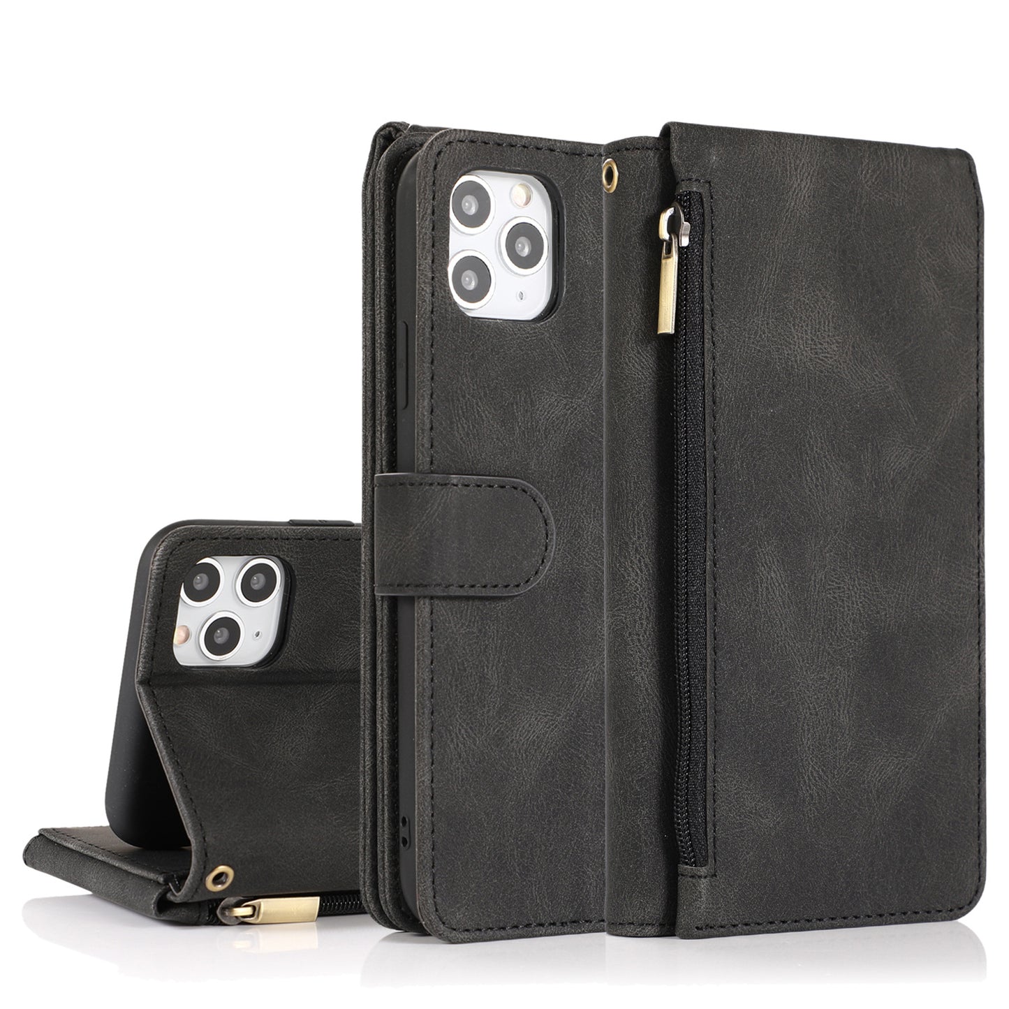 iPHONE Leather Wallet Protective Case