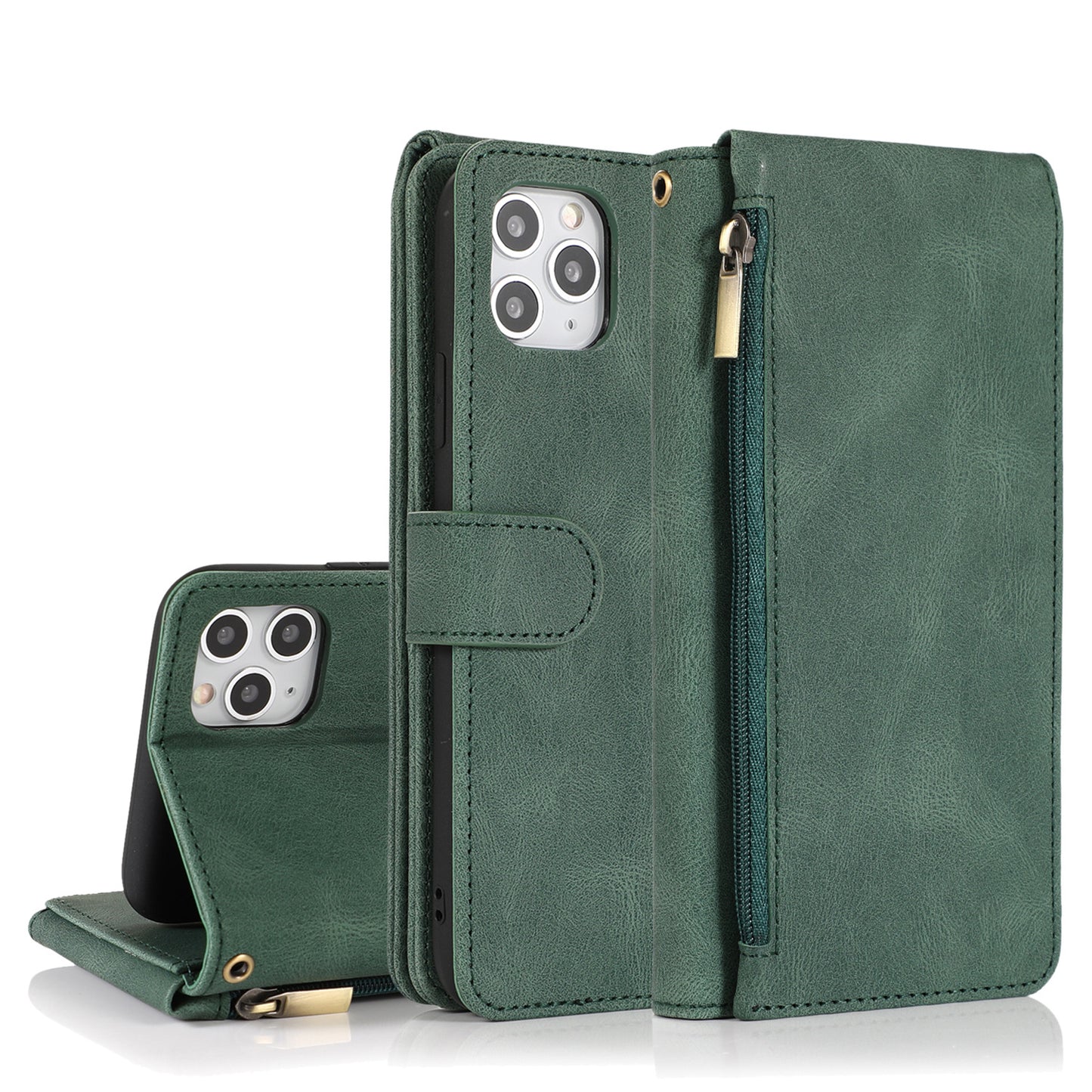 iPHONE Leather Wallet Protective Case