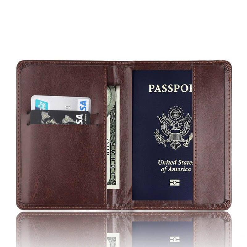 RFID Blocking Passport Cover Travel Credit Card Holder Case