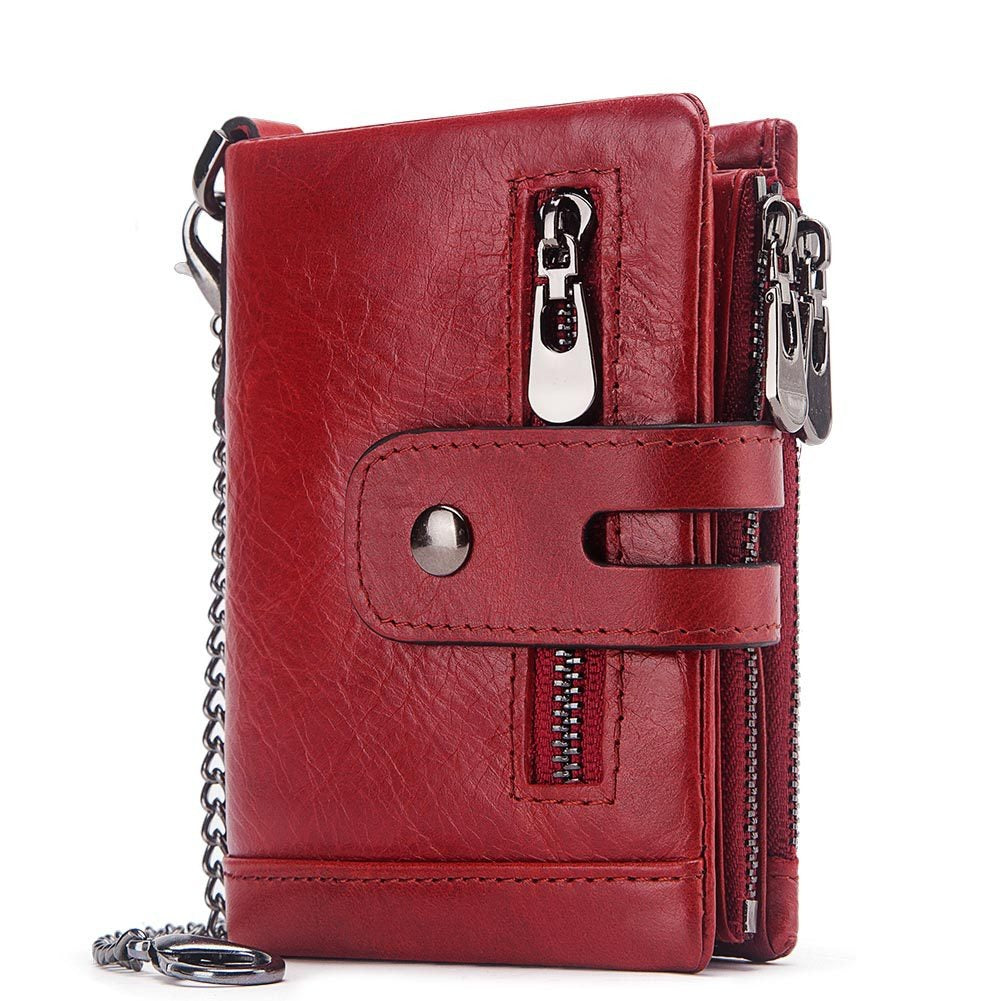 Genuine Leather European and American First-Layer Craft Card Holder