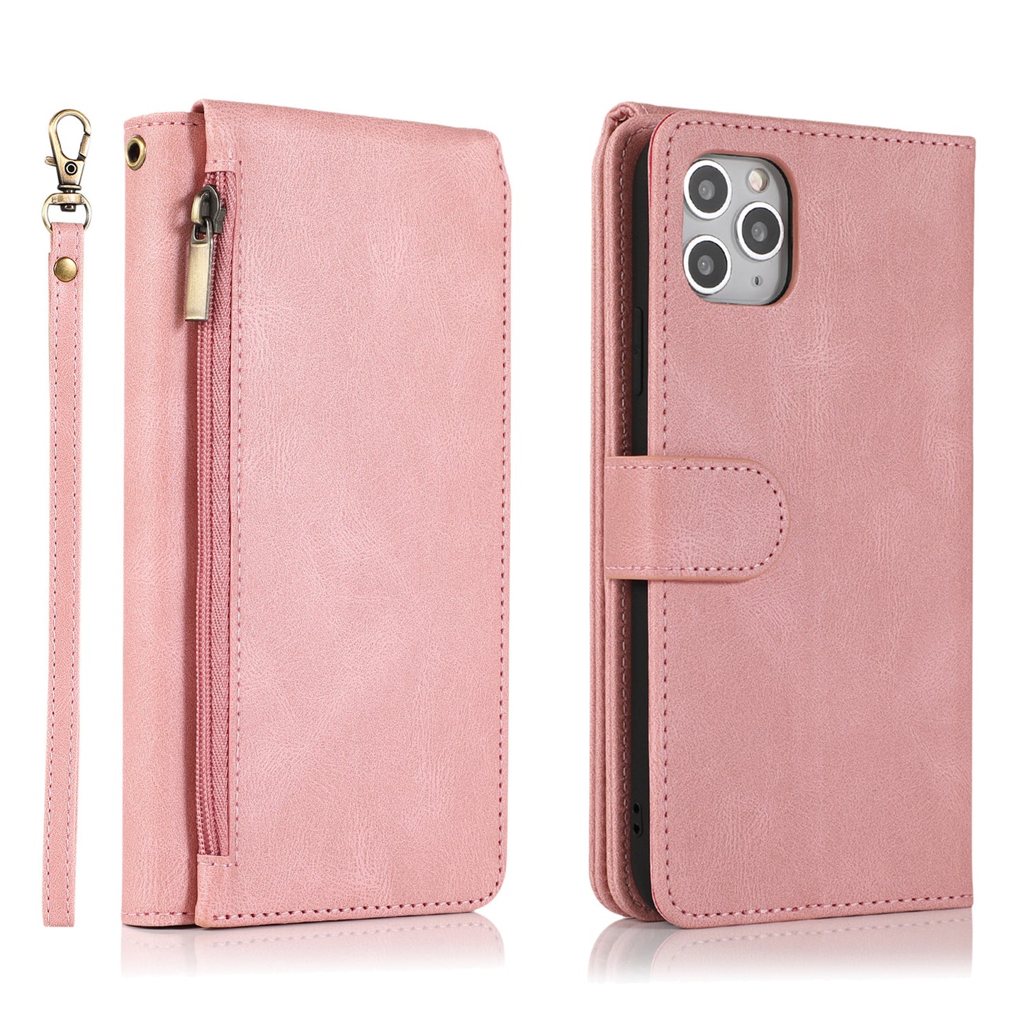 iPHONE Leather Wallet Protective Case