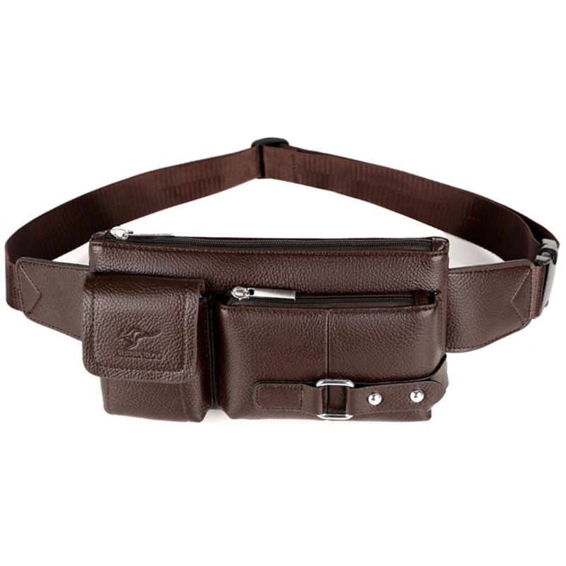 Leather Waist Travel Bag Fanny Pack Chest Bag