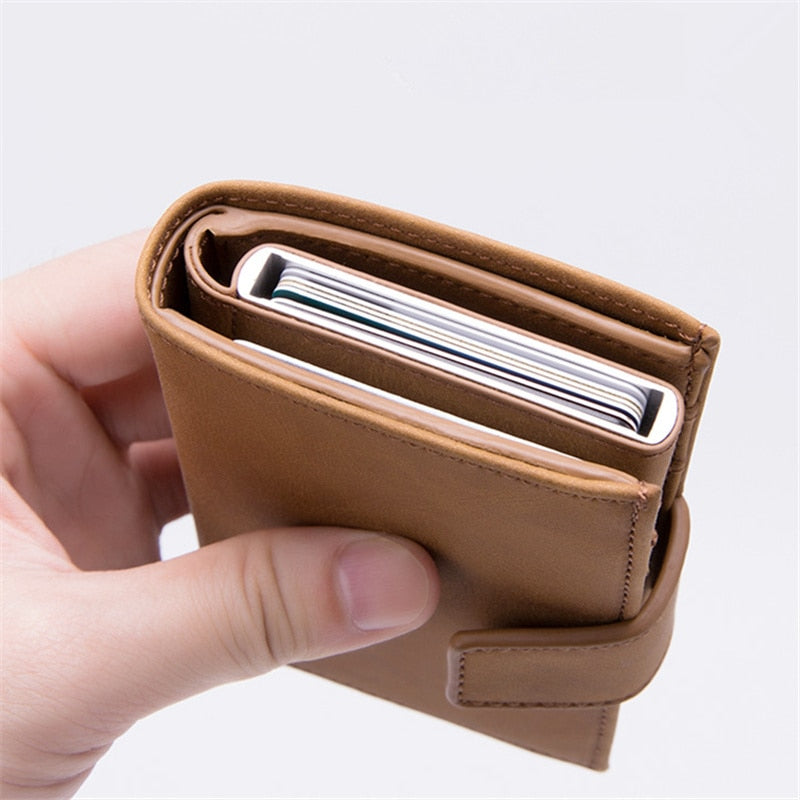 RFID Card Holder And Minimalist Wallet Metal Single Box Aluminium Blocking Holder for Cards