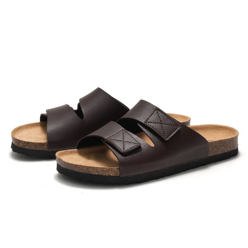 Leather Cork Summer Sandals