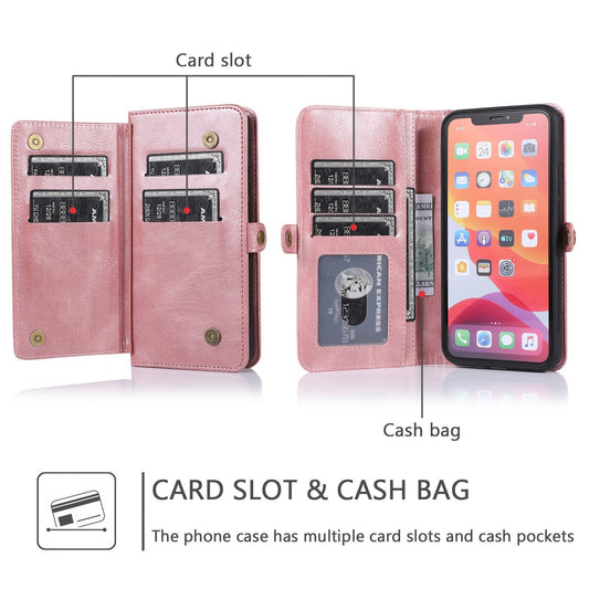 iPhone Multifunctional 12 Cards Wallet Protective Case