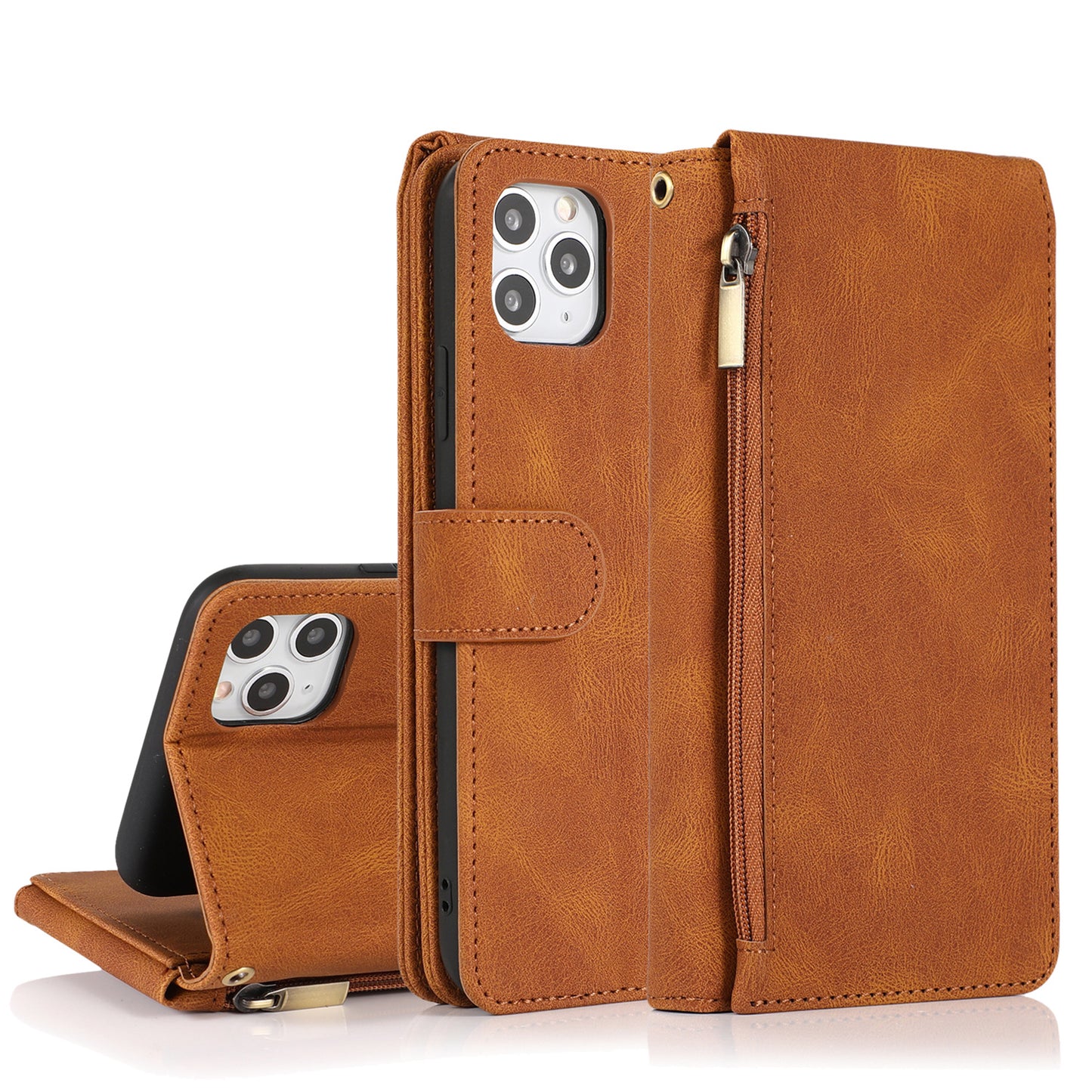 iPHONE Leather Wallet Protective Case