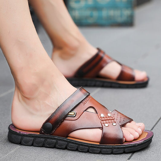Leather High Quality Beach Sandals