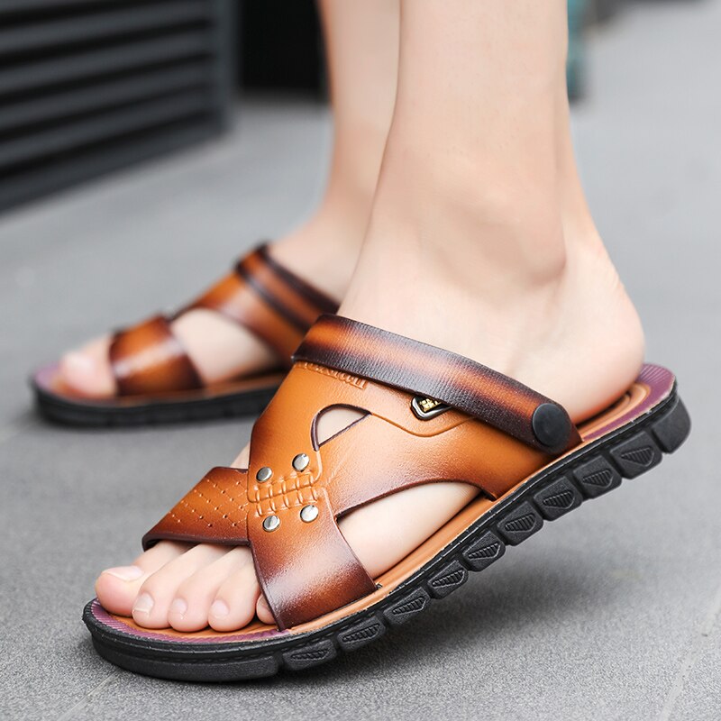 Leather High Quality Beach Sandals