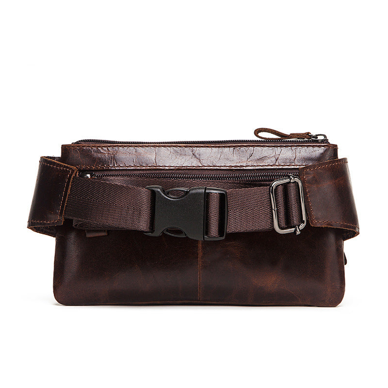 Genuine Leather Waist Bag Chest Bag