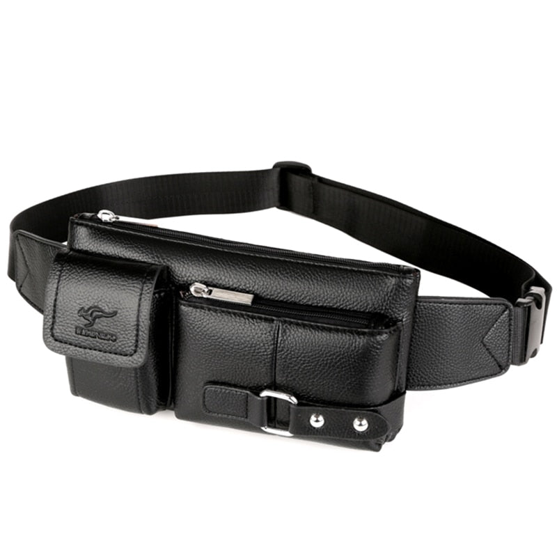 Leather Waist Travel Bag Fanny Pack Chest Bag