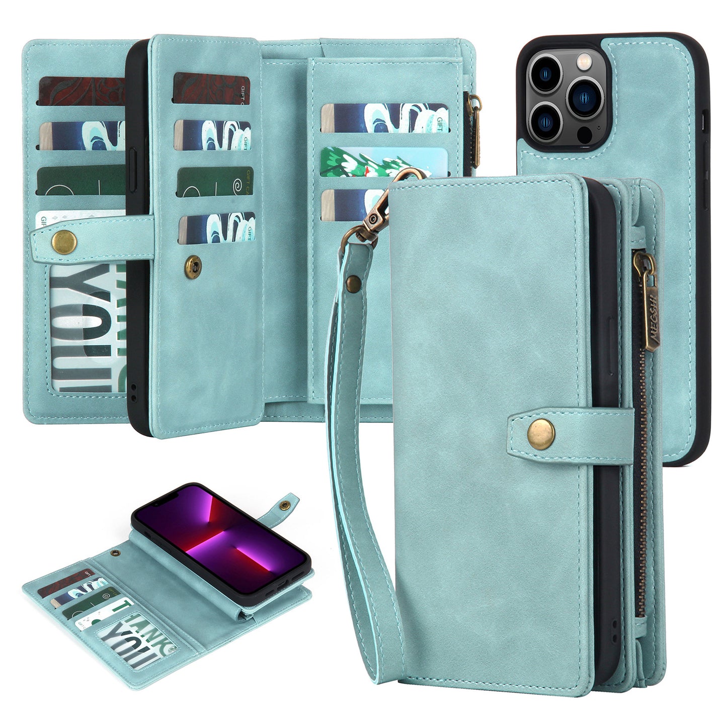iPhone Leather Multifunctional Flip Case