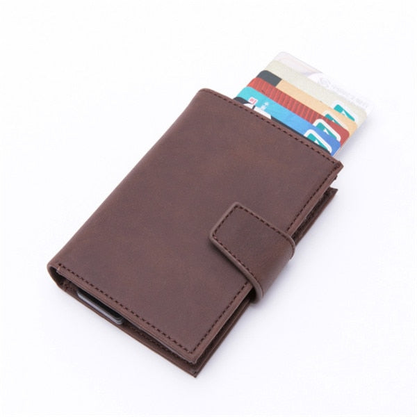 RFID Card Holder And Minimalist Wallet Metal Single Box Aluminium Blocking Holder for Cards