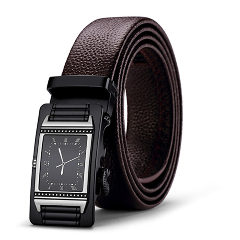 Leather Automatic Buckle Belt