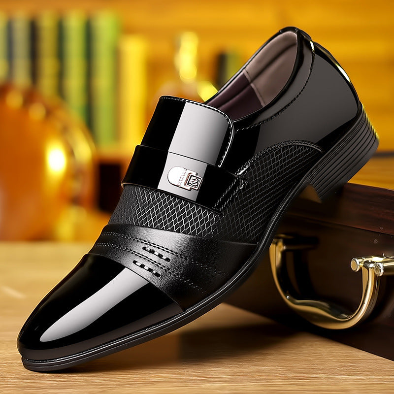 Leather Business and Casual Fashion Patchwork Shoes
